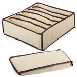Cutie De Depozitare, Flippy, Pentru Lenjerie, Sosete Si Sutiene, Material Textil, 7 Compartimente, 32 x 32 x 10 cm,