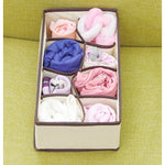 Cutie De Depozitare, Flippy, Pentru Lenjerie, Sosete Si Sutiene, Material Textil, 8 Compartimente, 32 x 16 x 10 cm,