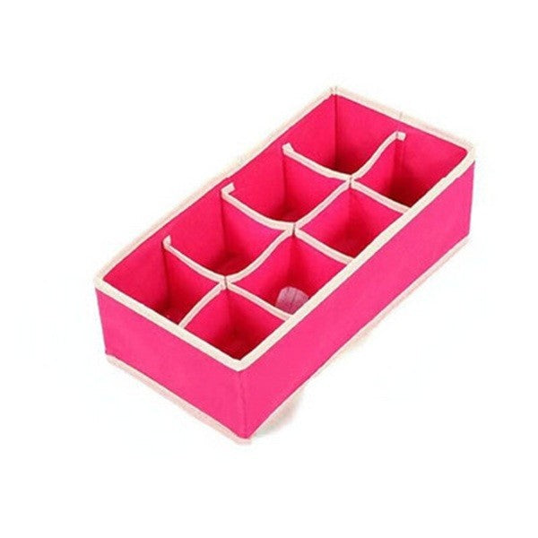 Cutie De Depozitare, Flippy, Pentru Lenjerie, Sosete Si Sutiene, Material Textil, 8 Compartimente, 32 x 16 x 10 cm,
