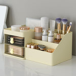 Cutie de Depozitare pentru Birou, Flippy, Pentru Makeup, Papetarie, Organizator Cosmetice, 2 Sertare si Compartimente