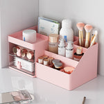 Cutie de Depozitare pentru Birou, Flippy, Pentru Makeup, Papetarie, Organizator Cosmetice, 2 Sertare si Compartimente