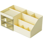 Cutie de Depozitare pentru Birou, Flippy, Pentru Makeup, Papetarie, Organizator Cosmetice, 2 Sertare si Compartimente
