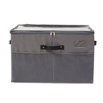 Cutie de Depozitare pentru Pantofi, Flippy, 53x42x33 cm, cu Capac Transparent si Fermoar, din Panza Oxford, Pliabila,