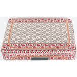 Cutie de Depozitare Pliabila, Flippy,100 L din Bumbac si In, 60X42X40 cm, Fereastra Frontala, 2 Usi de Acces cu Fermoar