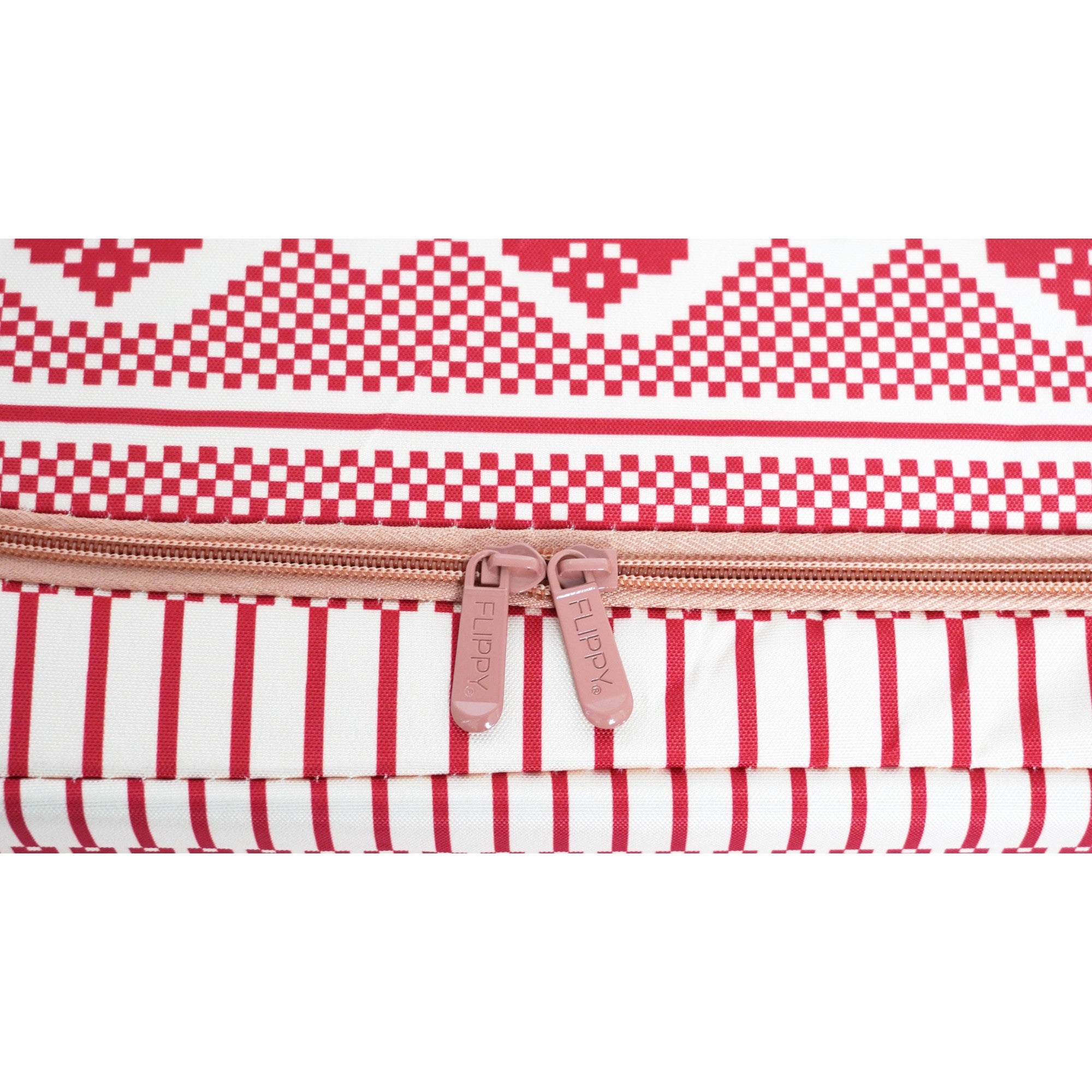 Cutie de Depozitare Pliabila, Flippy,100 L din Bumbac si In, 60X42X40 cm, Fereastra Frontala, 2 Usi de Acces cu Fermoar