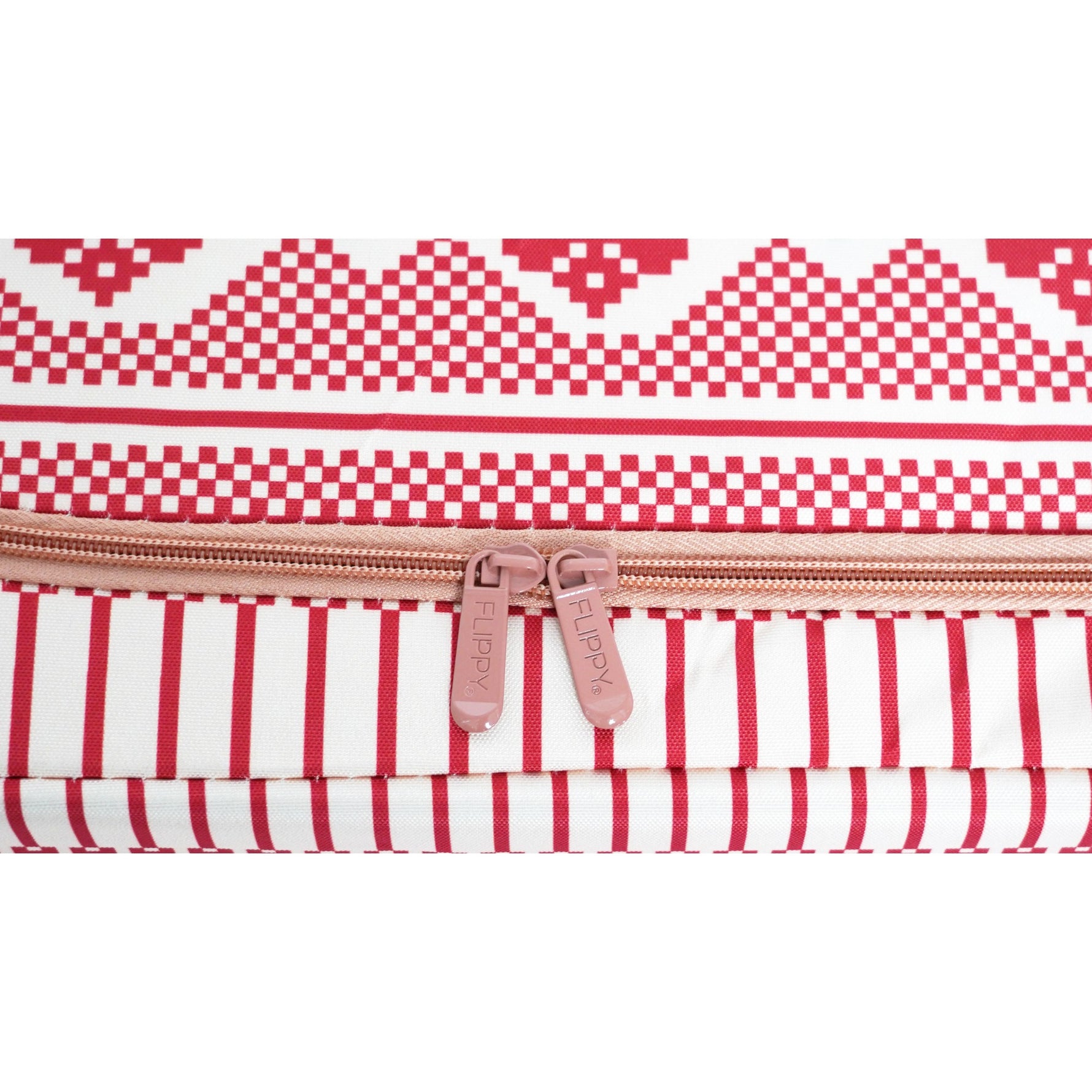Cutie de Depozitare Pliabila, Flippy,100 L din Bumbac si In, 60X42X40 cm, Fereastra Frontala, 2 Usi de Acces cu Fermoar