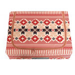 Cutie de Depozitare Pliabila, Flippy,100 L din Bumbac si In, 60X42X40 cm, Fereastra Frontala, 2 Usi de Acces cu Fermoar