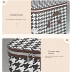 Cutie de Depozitare Pliabila, Flippy, 55x35x25 cm, 50 L, Fereastra Frontala, cu Fermoar Bidirectional, Suport Baza