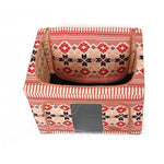 Cutie de Depozitare Pliabila, Flippy, 66 L din Bumbac si In, 52 x 42 x 39 cm, Fereastra Frontala, 2 Usi de Acces cu