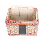 Cutie de Depozitare Pliabila, Flippy, 66 L din Bumbac si In, 52 x 42 x 39 cm, Fereastra Frontala, 2 Usi de Acces cu