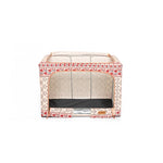 Cutie de Depozitare Pliabila, Flippy, 66 L din Bumbac si In, 52 x 42 x 39 cm, Fereastra Frontala, 2 Usi de Acces cu