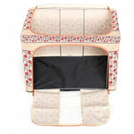 Cutie de Depozitare Pliabila, Flippy, 66 L din Bumbac si In, 52 x 42 x 39 cm, Fereastra Frontala, 2 Usi de Acces cu