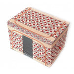 Cutie de Depozitare Pliabila, Flippy, 66 L din Bumbac si In, 52 x 42 x 39 cm, Fereastra Frontala, 2 Usi de Acces cu