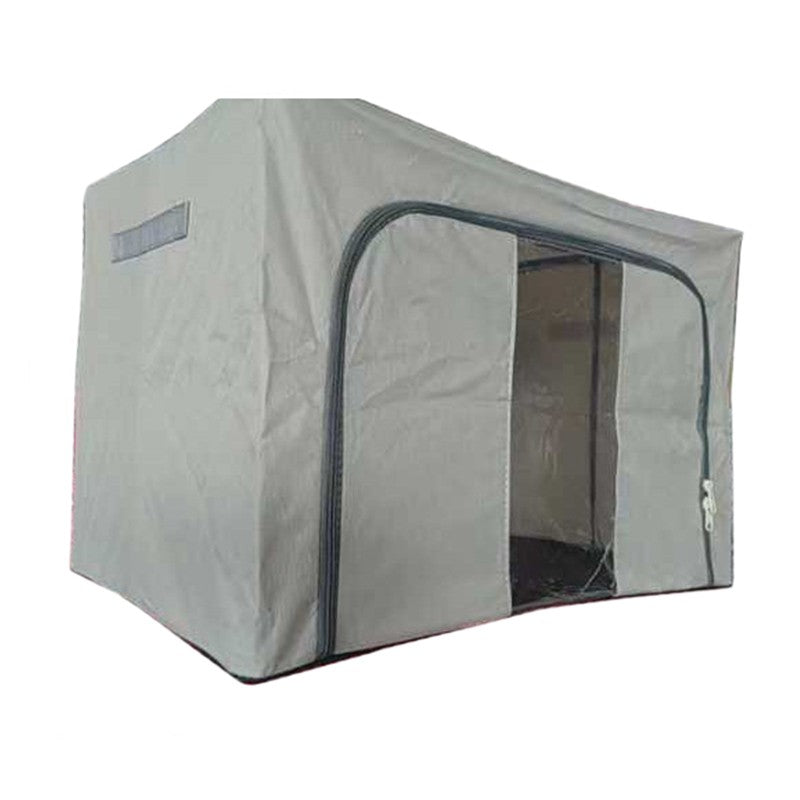 Cutie de depozitare Pliabila, Flippy, Cadru Metalic, cu fermoar, 100 L, material Textil, 60 x 42 x 40 cm, suport de
