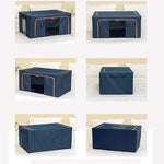 Cutie de Depozitare Pliabila, Flippy, Cu Fermoar, 100 L, Textil, 60x42x40 cm, Cadru Metalic, Suport Baza Stabil din