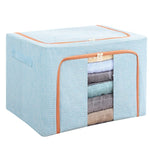 Cutie de depozitare pliabila, Flippy, Cu fermoar, 100 L, Textil, 60x42x40 cm, Cadru Metalic, Suport Baza Stabil din