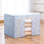 Cutie de Depozitare Pliabila, Flippy, 100 L, din Tesatura Oxford, 60x42x40 cm, Fereastra Frontala, 2 Usi de Acces cu