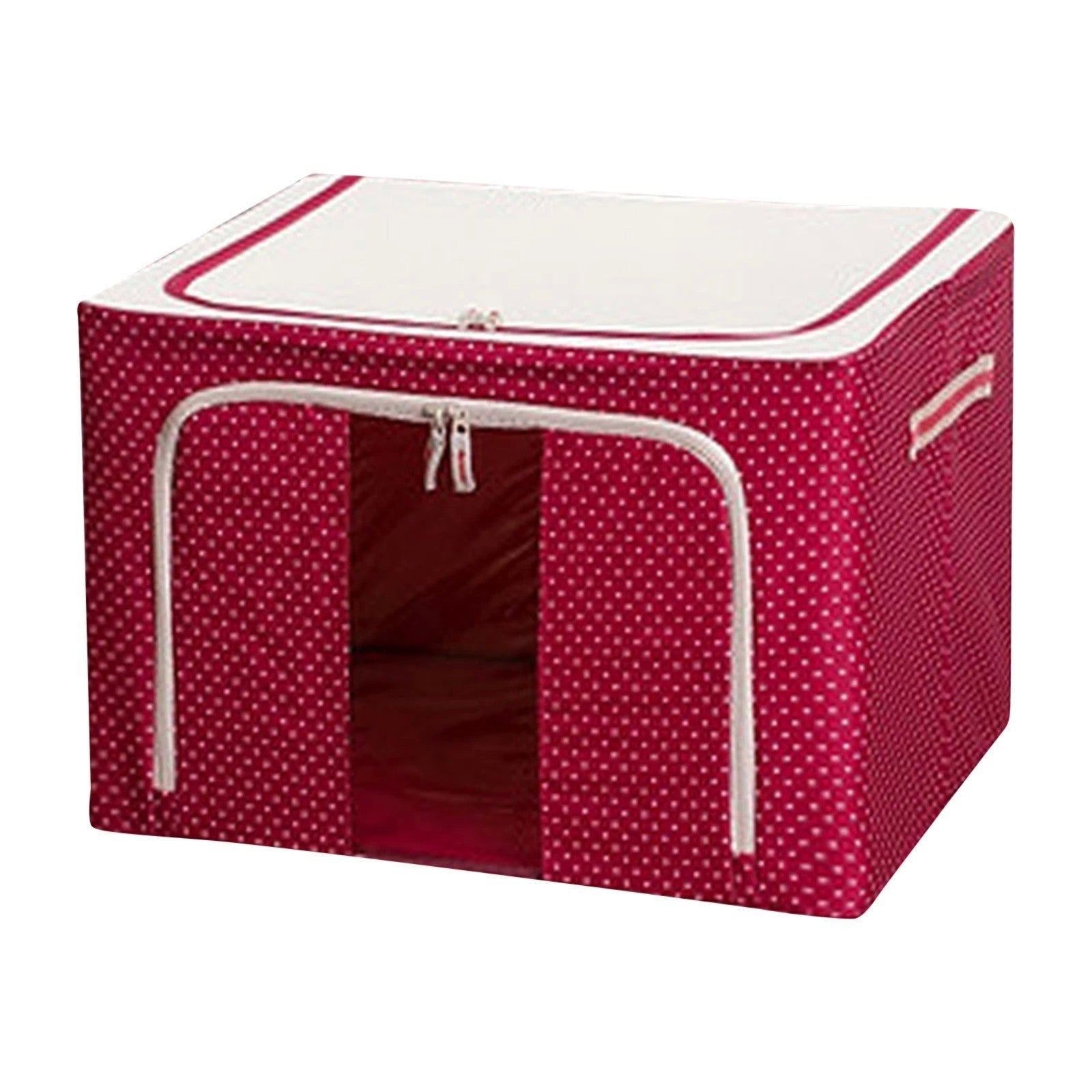 Cutie de Depozitare Pliabila, Flippy, 24 L, Panza Oxford, 40x30x20 cm, Fereastra Frontala, 2 Usi de Acces cu Fermoar