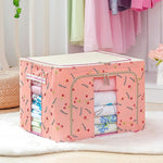 Cutie de Depozitare Pliabila, Flippy, 24 L, Panza Oxford, 40x30x20 cm, Fereastra Frontala, 2 Usi de Acces cu Fermoar