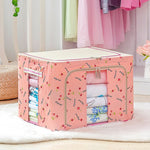 Cutie de Depozitare Pliabila, Flippy, 24 L, Panza Oxford, 40x30x20 cm, Fereastra Frontala, 2 Usi de Acces cu Fermoar