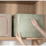 Cutie de Depozitare Pliabila, Flippy, Cu fermoar Bidirectional, 66 L, Textil, 50x40x33 cm, Cadru Metalic, o Fereastra,