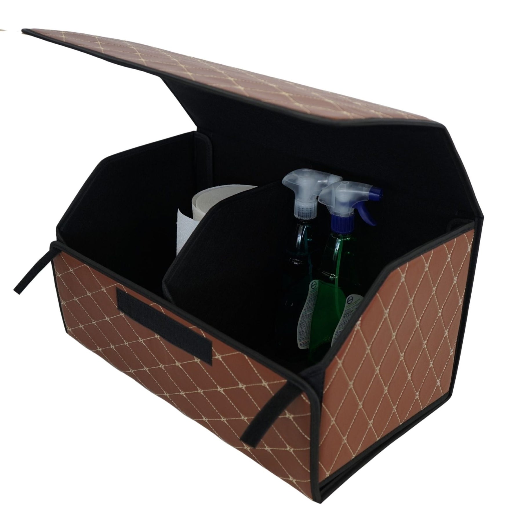 Cutie de Depozitare Auto, Flippy, Organizator Premium Portbagaj, Geanta Multifunctionala din Piele Ecologica, 2