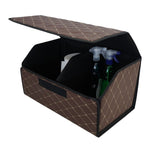 Cutie de Depozitare Auto, Flippy, Organizator Premium Portbagaj, Geanta Multifunctionala din Piele Ecologica, Rezistent