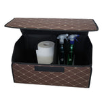 Cutie de Depozitare Auto, Flippy, Organizator Premium Portbagaj, Geanta Multifunctionala din Piele Ecologica, Rezistent