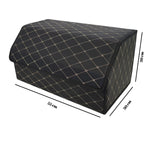 Cutie de Depozitare Auto, Flippy, Organizator Premium Portbagaj, Geanta Multifunctionala, Piele Ecologica, Pliabil si