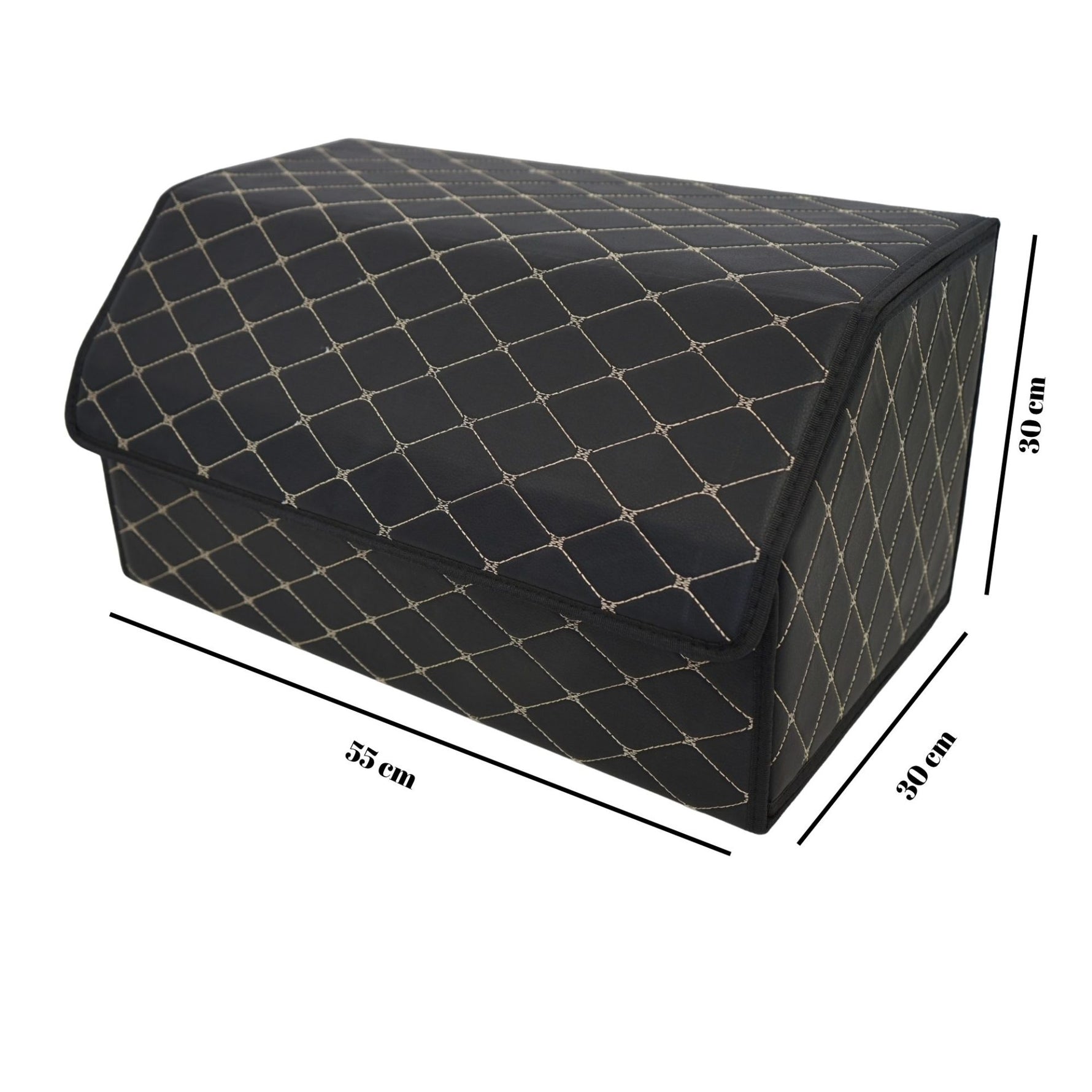 Cutie de Depozitare Auto, Flippy, Organizator Premium Portbagaj, Geanta Multifunctionala, Piele Ecologica, Pliabil si
