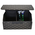Cutie de Depozitare Auto, Flippy, Organizator Premium Portbagaj, Geanta Multifunctionala, Piele Ecologica, Pliabil si