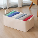 Cutie de Depozitare Tip Cos, Flippy, Material Piele Ecologica, Pliabila, 47x28x20 cm, 26 l, Cadru Metalic, cu Manere,