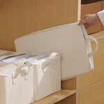 Cutie de Depozitare Tip Cos, Flippy, Material Piele Ecologica, Pliabila, 47x28x20 cm, 26 l, Cadru Metalic, cu Manere,