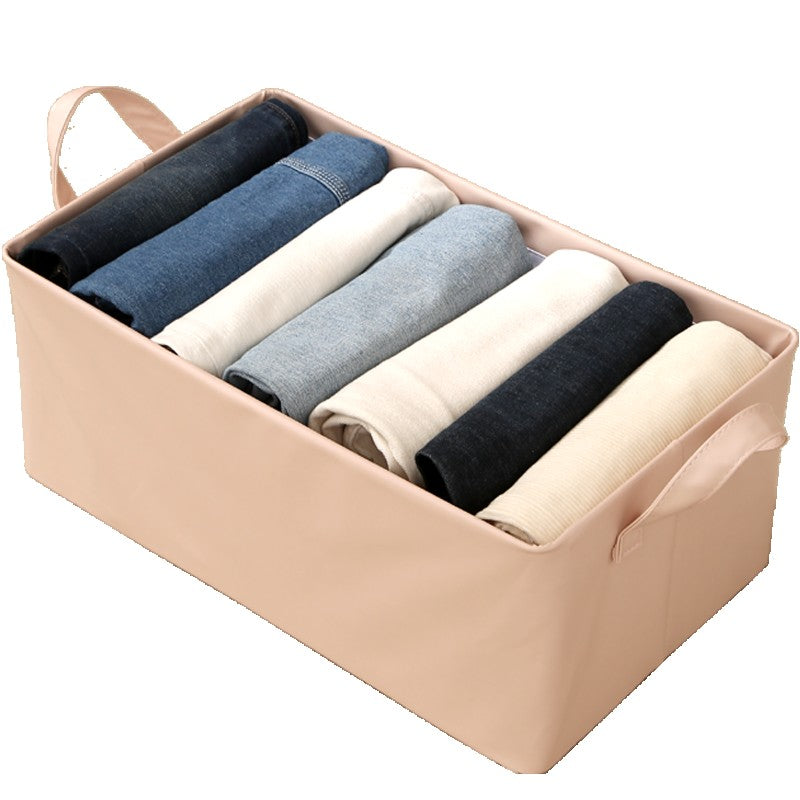 Cutie de Depozitare Tip Cos, Flippy, Material Piele Ecologica, Pliabila, 47x28x20 cm, 26 l, Cadru Metalic, cu Manere,