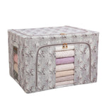 Cutie Depozitare, Flippy, 66L, din Material Textil, 50 x 40 x 33 cm, pentru Haine si Lenjerii, Model Flori de