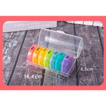 Cutie Depozitare Medicamente, Flippy, 7 Zile, 14 Compartimente, Cutie Suport, Recipiente Detasabile, Portabila,