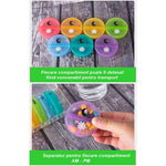 Cutie Depozitare Medicamente, Flippy, 7 Zile, 14 Compartimente, Cutie Suport, Recipiente Detasabile, Portabila,