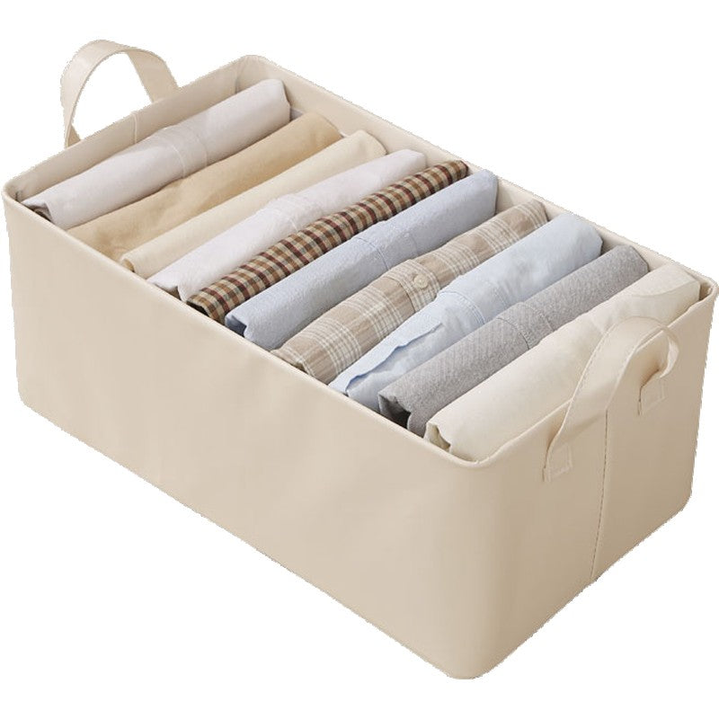 Cutie de Depozitare Tip Cos, Flippy, Material Piele Ecologica, Pliabila, 47x28x20 cm, 26 l, Cadru Metalic, cu Manere,