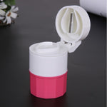 Cutie Pastile Multifunctionala, Flippy, 4 in 1, Pahar Apa, Taiere, Sfaramare, Depozitare, Compact, ABS cu Lama din