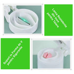 Cutie Pastile Multifunctionala, Flippy, 4 in 1, Pahar Apa, Taiere, Sfaramare, Depozitare, Compact, ABS cu Lama din