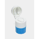 Cutie Pastile Multifunctionala, Flippy, 4 in 1, Pahar Apa, Taiere, Sfaramare, Depozitare, Compact, ABS cu Lama din