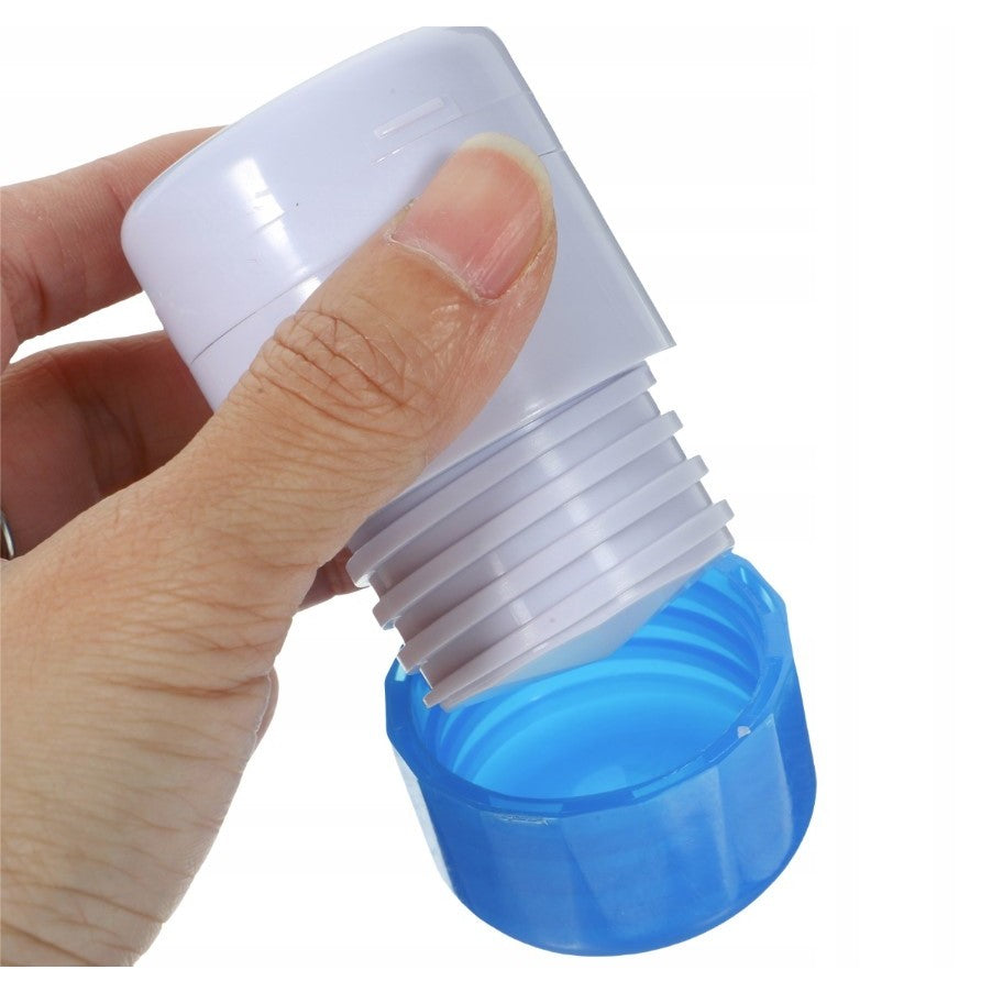 Cutie Pastile Multifunctionala, Flippy, 4 in 1, Pahar Apa, Taiere, Sfaramare, Depozitare, Compact, ABS cu Lama din