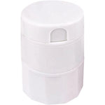 Cutie Pastile Multifunctionala, Flippy, 4 in 1, Pahar Apa, Taiere, Sfaramare, Depozitare, Compact, ABS cu Lama din