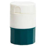 Cutie Pastile Multifunctionala, Flippy, 4 in 1, Pahar Apa, Taiere, Sfaramare, Depozitare, Compact, ABS cu Lama din
