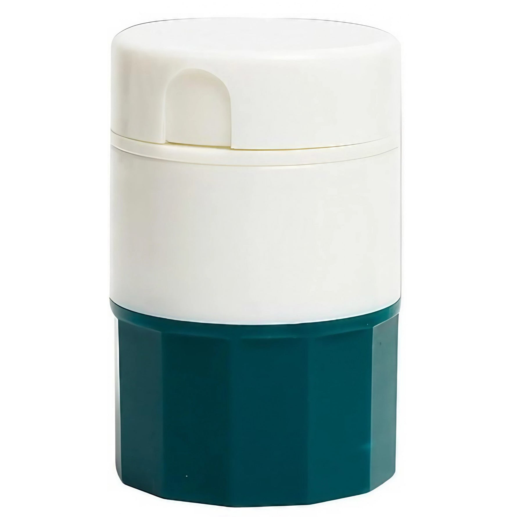 Cutie Pastile Multifunctionala, Flippy, 4 in 1, Pahar Apa, Taiere, Sfaramare, Depozitare, Compact, ABS cu Lama din