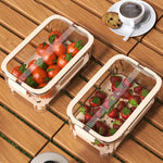 Cutie pentru Depozitare Alimente, Flippy, de Uz Casnic, 2 Compartimente, Zona pentru Gheata, Mentinere Fresh, cu Maner,
