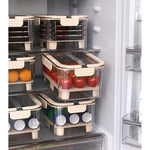 Cutie pentru Depozitare Alimente, Flippy, de Uz Casnic, 2 Compartimente, Zona pentru Gheata, Mentinere Fresh, cu Maner,