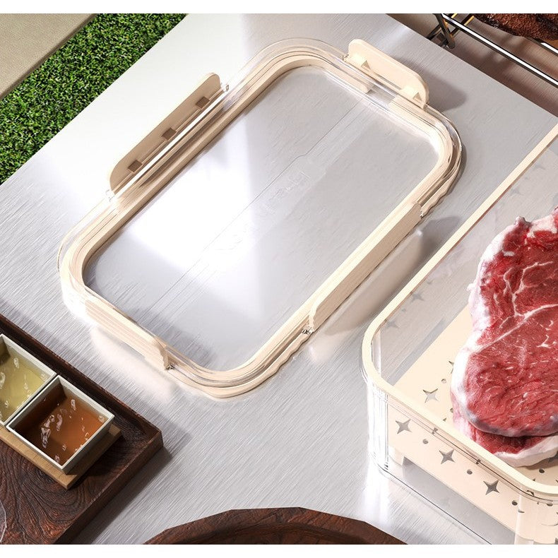 Cutie pentru Depozitare Alimente, Flippy, de Uz Casnic, 2 Compartimente, Zona pentru Gheata, Mentinere Fresh, cu Maner,