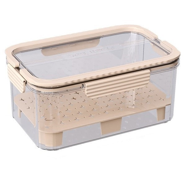 Cutie pentru Depozitare Alimente, Flippy, de Uz Casnic, 2 Compartimente, Zona pentru Gheata, Mentinere Fresh, cu Maner,