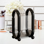 Cutie pentru Depozitare Cosmetice, Flippy, pentru Pensule, Creioane si Buretei, 4 Compartimente, din Plastic, 12 x 10 x